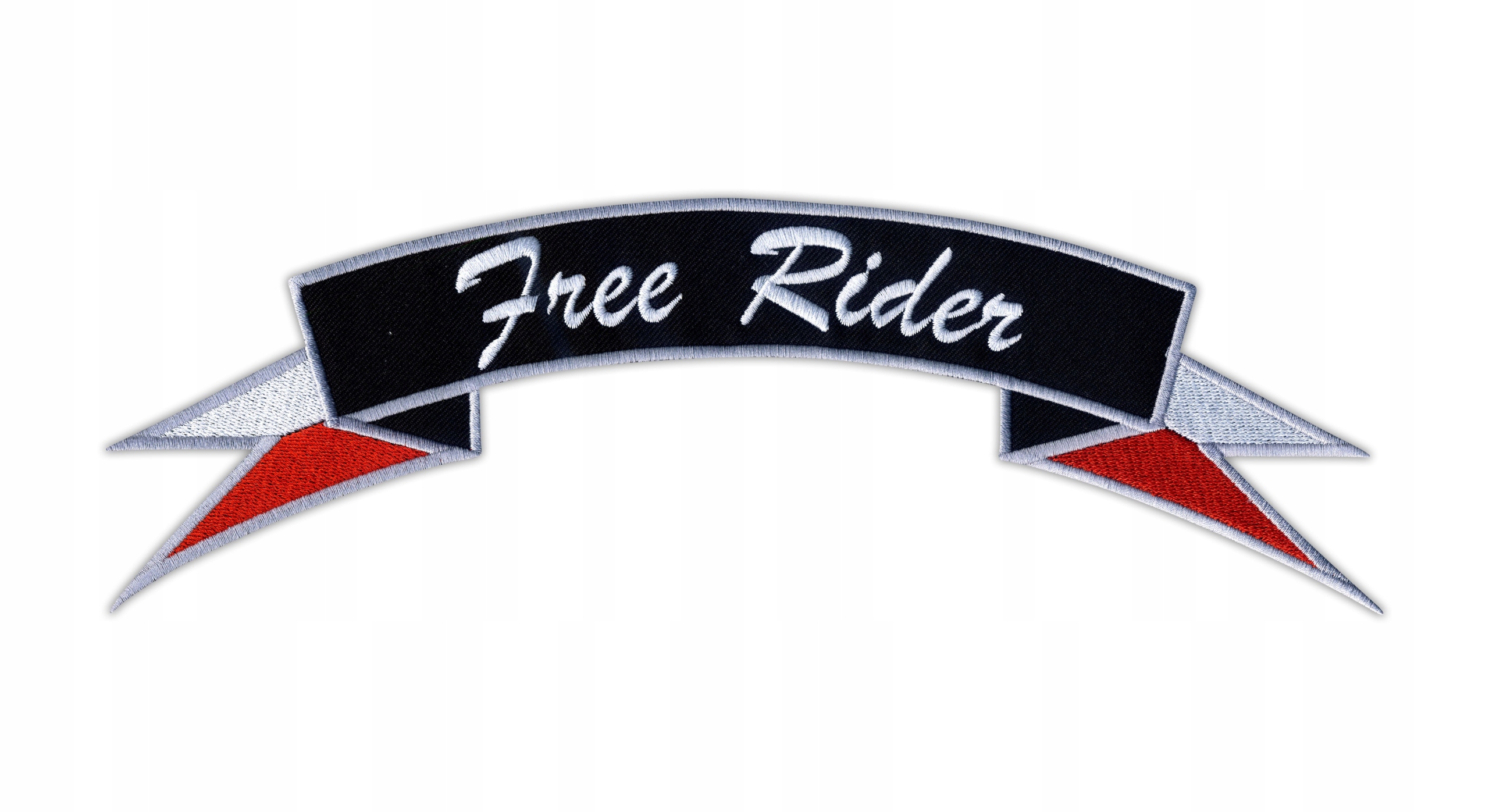 

Naszywka Szarfa Free Rider z flagami Polski Haft