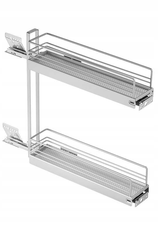 Peka 04.406.S Úzky 2-policový výťah Silver 3D-X