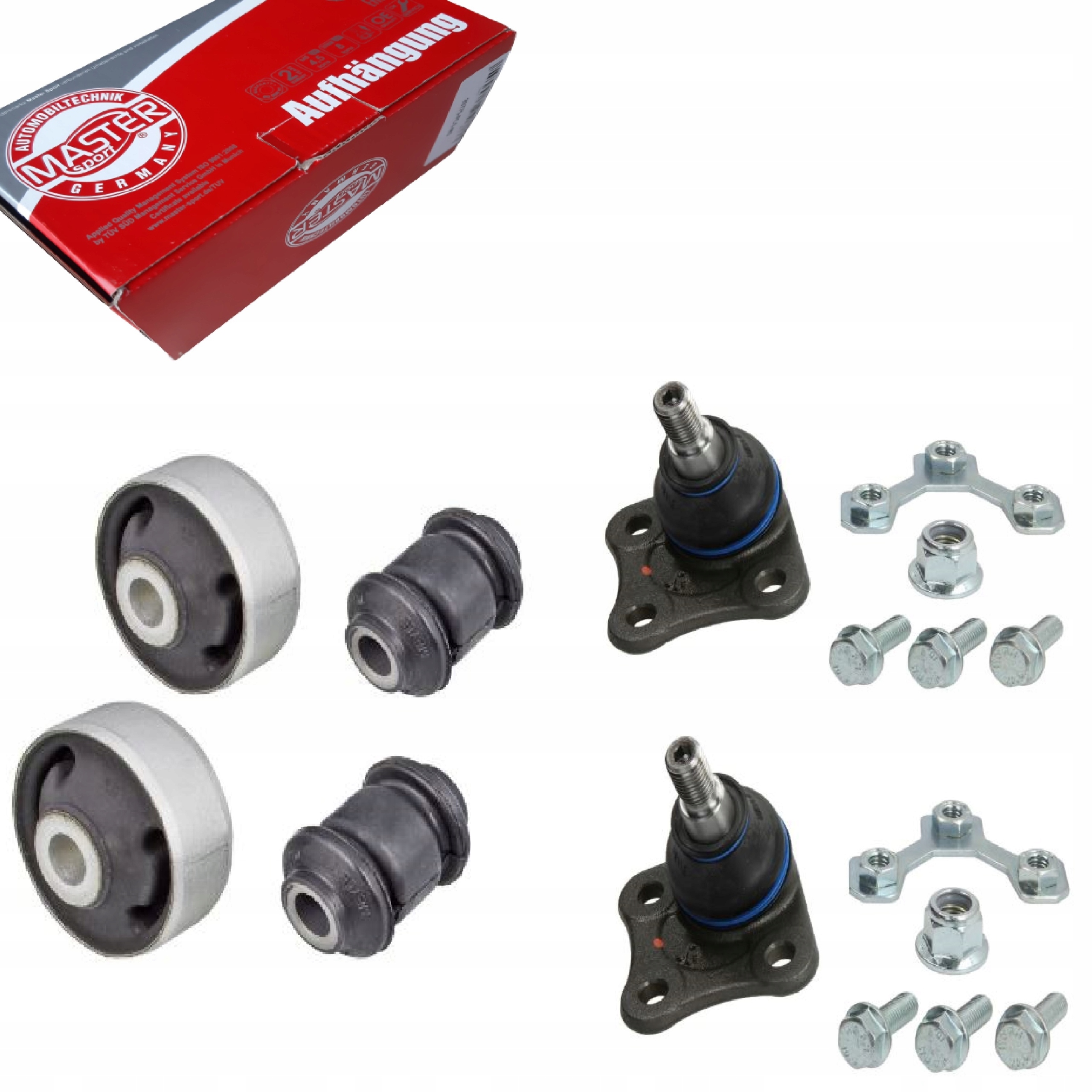 17620-SET-MS - 2 ШТИФТА 4 ВТУЛКИ ВАЖЕЛЯ УПРАВЛІННЯ SEAT LEON І TOLEDO II