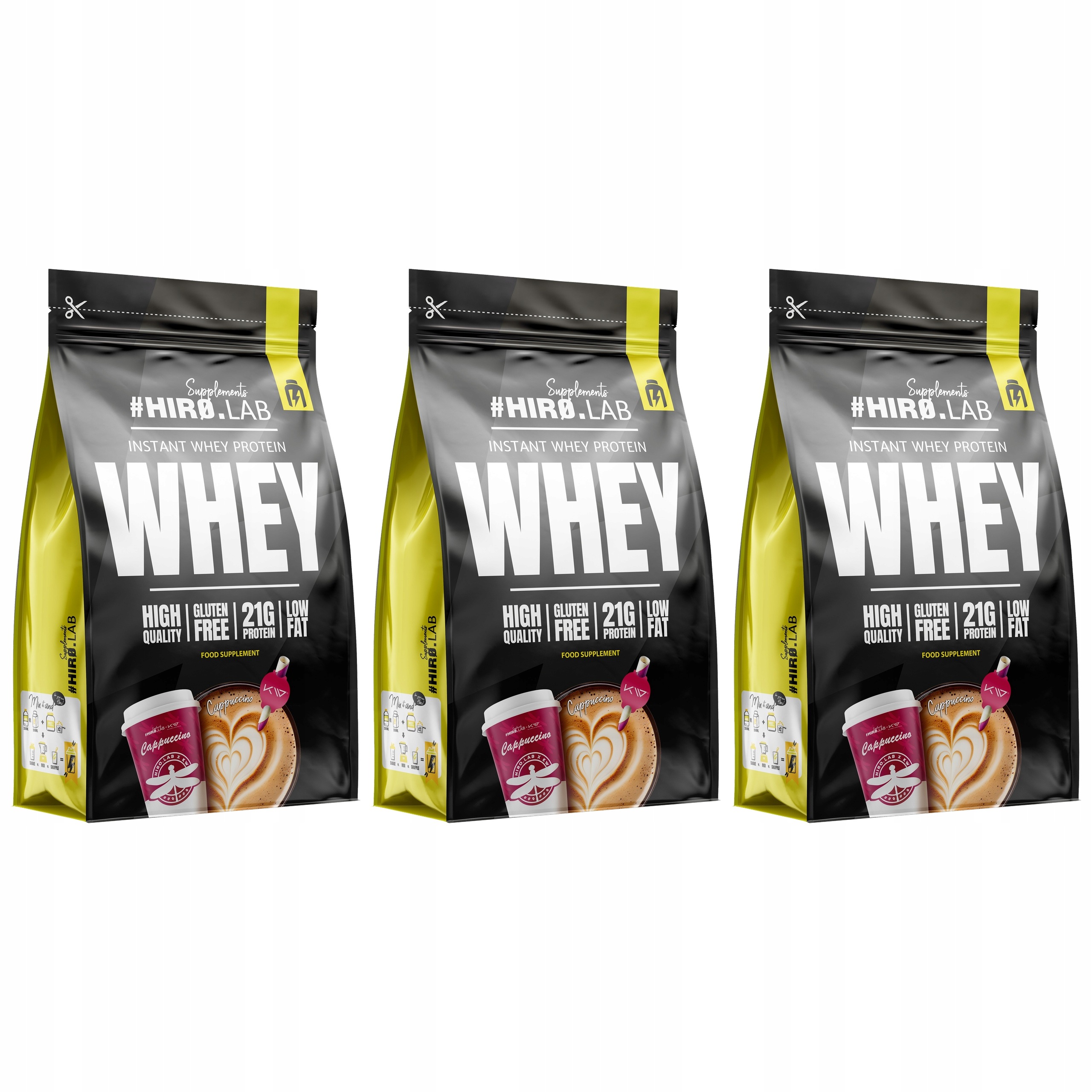 3x Protein Wpc Instant Whey Protein 750 g Cappuccino Hiro Kamila Vyvolený