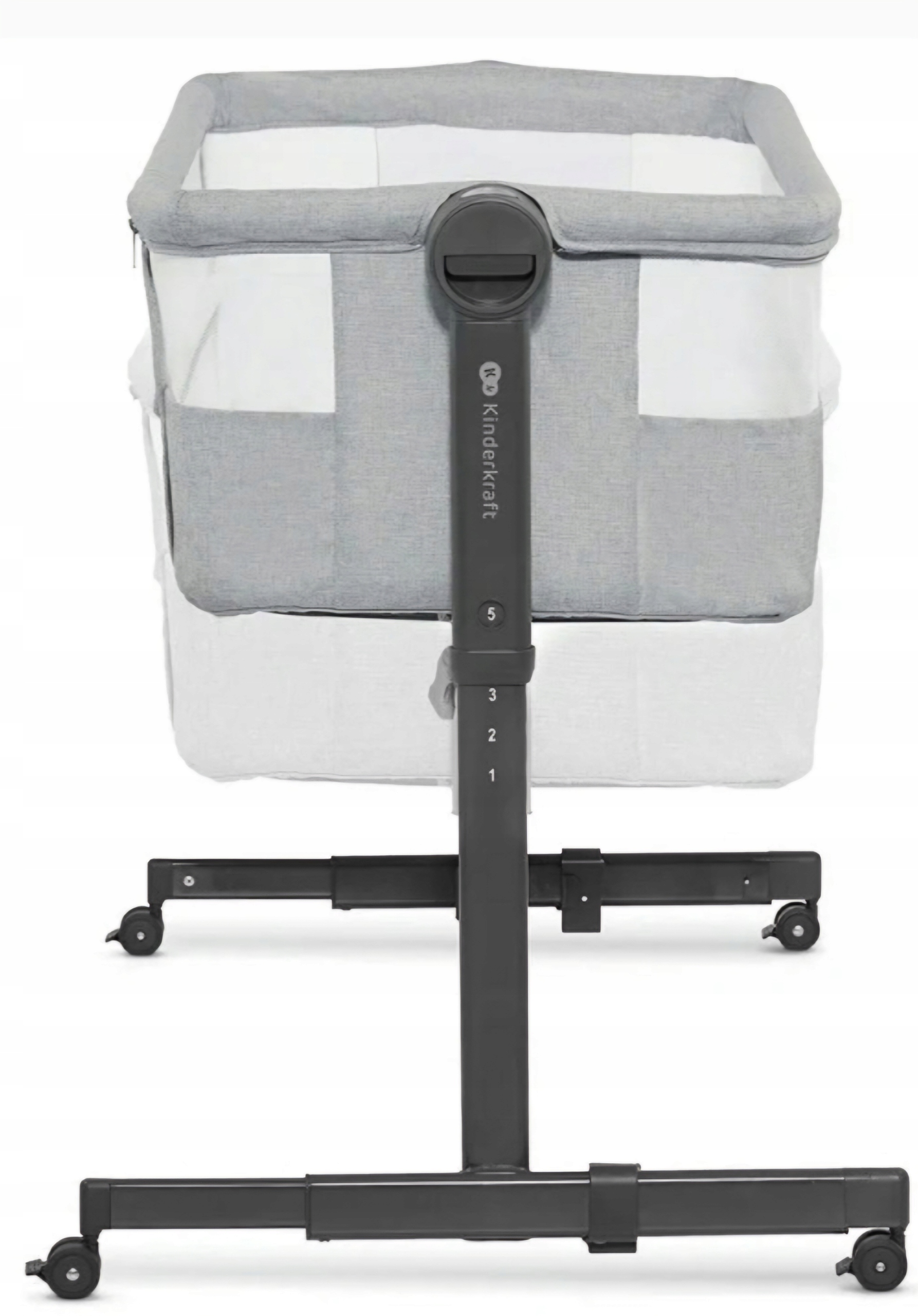 Додаткове дитяче ліжечко 2 в 1, додаткове місце Neste Up 2, колір сірий і сріблястий