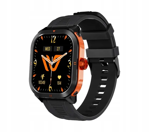 Smartwatch Weofly Pioneer Bluetooth 5.3 1,95'' IP68 300mAh Pomarańczowy