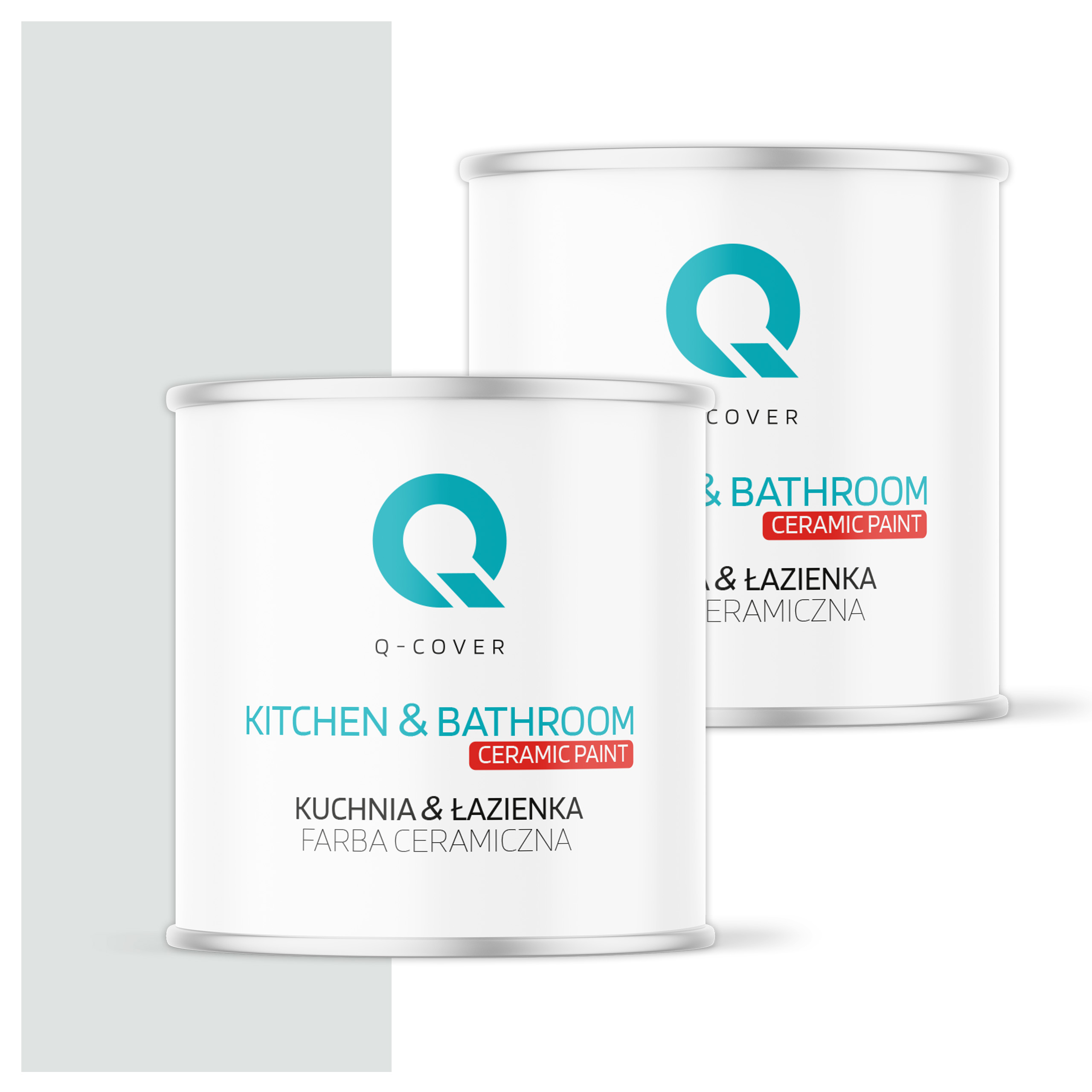 Farba do kuchyne a kúpeľne Umývateľná 2L Hlboká matná Biela v khaki H1675