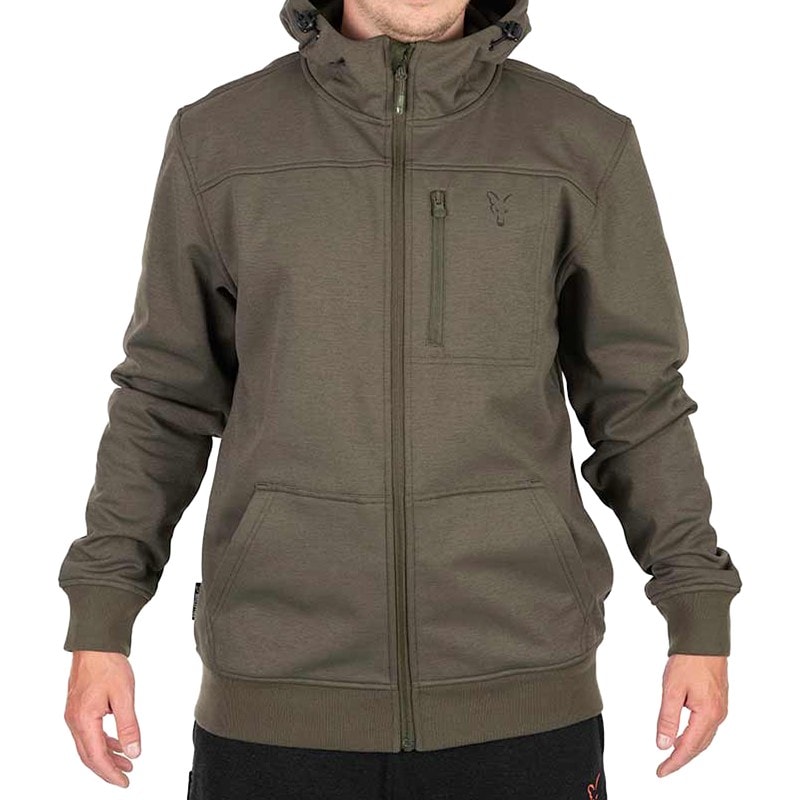 Pánská treková bunda s kapucí Fox Softshell Green/Black S