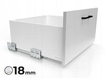 Šuplík Futura Evo Atm L-550 Vysoká H203 Bílá S Tlumením Dovírání Pro Desku 18 MM