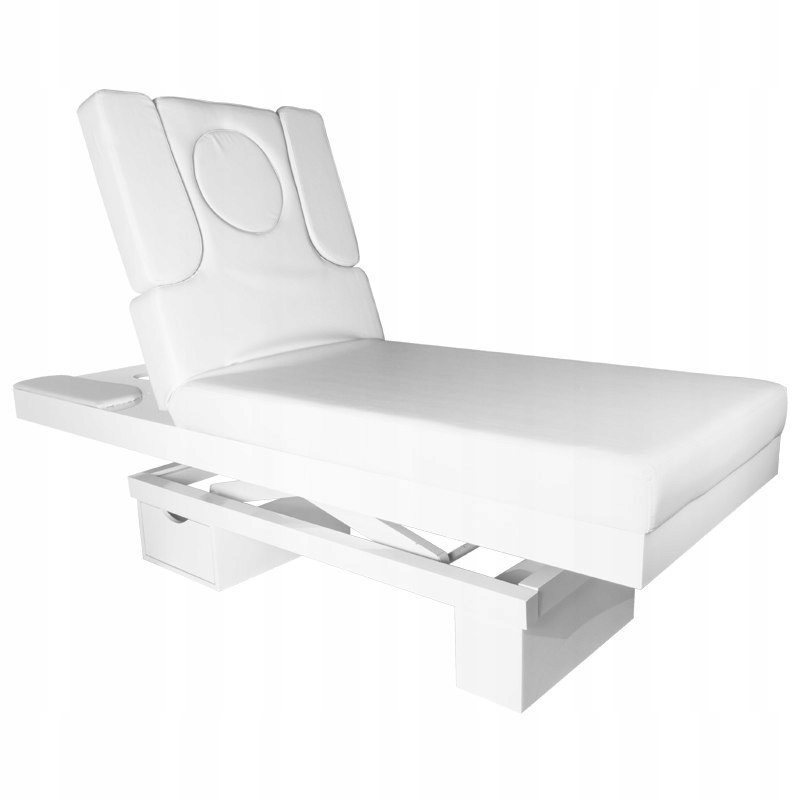 Kosmetické lehátko Spa Azzurro 815B s Led osvětlením, bílé, XL