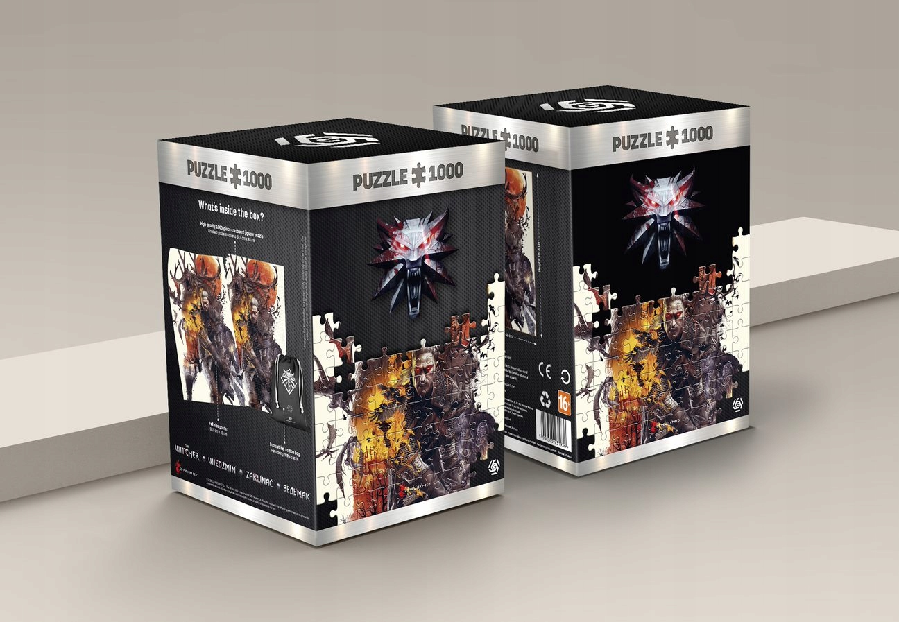 PUZZLE Wiedźmin Witcher: Monsters | 1000 elementów | GOOD LOOT Rodzaj 2D