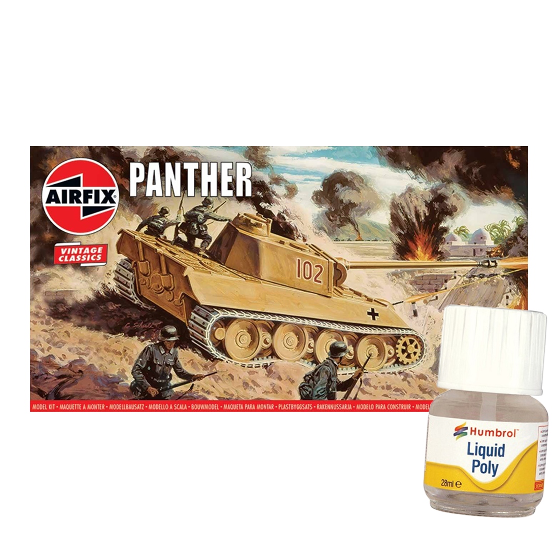 Tank Pantera model Airfix lepidlo Humbrol
