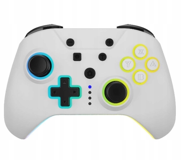 Gamepad bezprzewodowy Armor3 NuRival Light Up Biały do Nintendo Switch