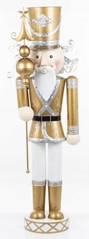 Figurka Luskáčik Dekoračná Kovová 120 cm Zlatá 140499