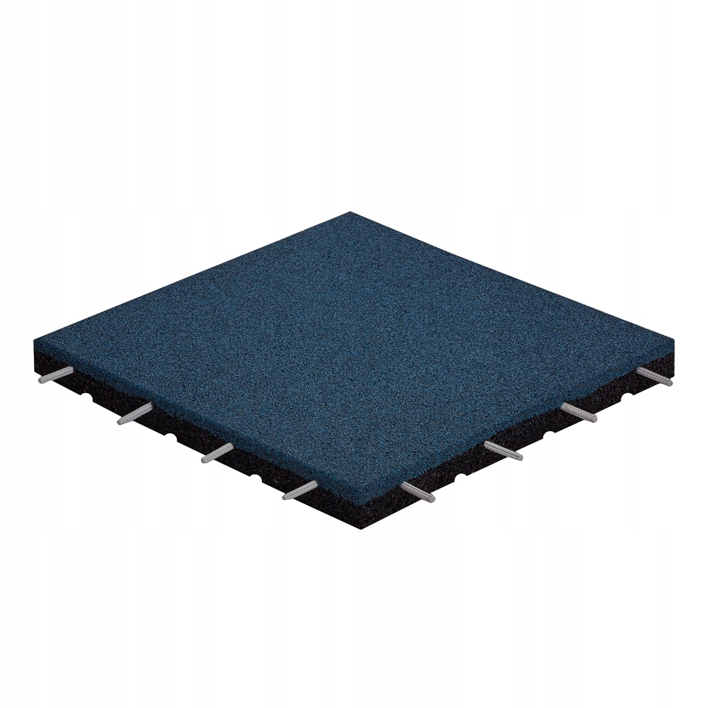 Gumová deska Sbr 50x50x2,5 cm pro dětské hřiště, posilovnu a terasu Modrá