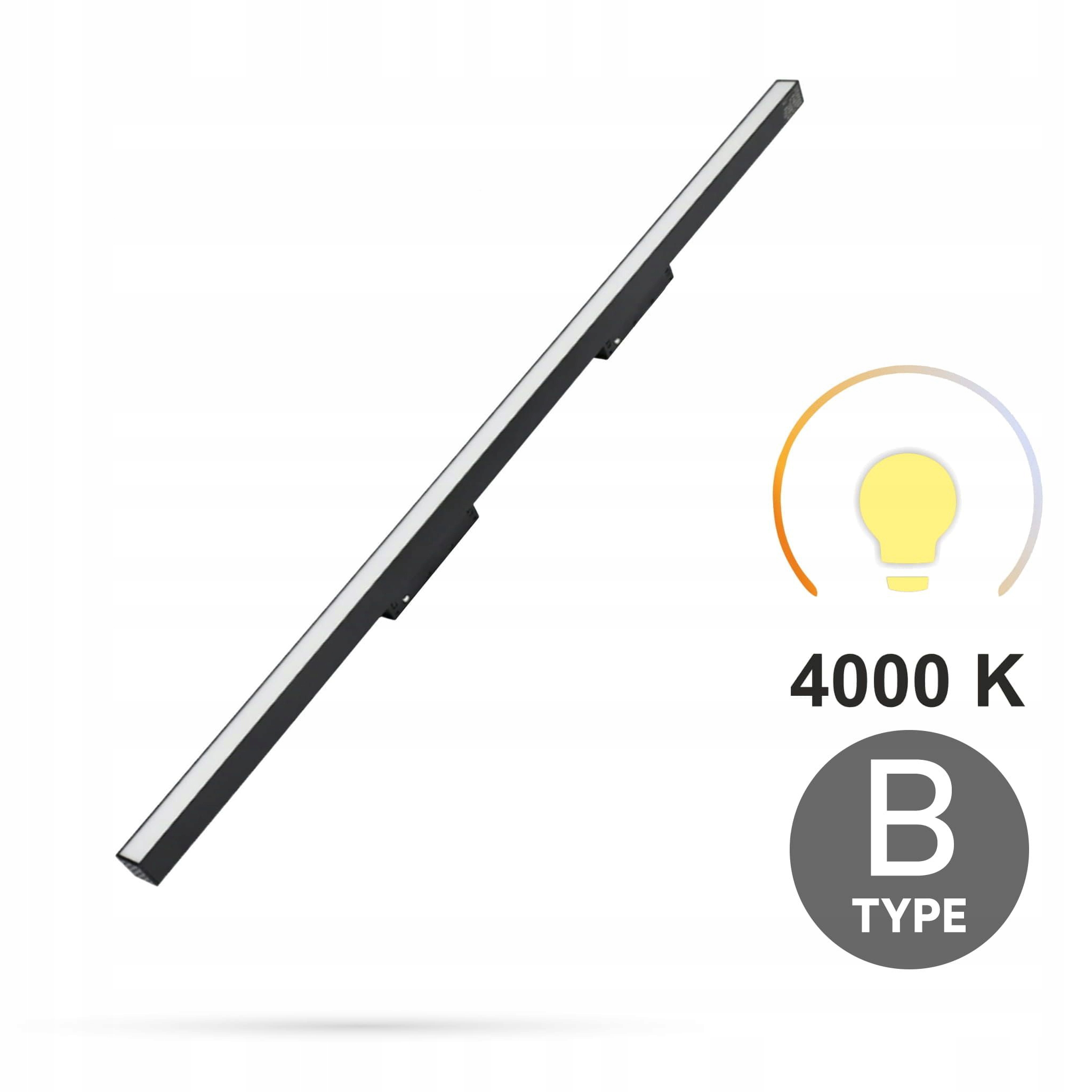 Lineární reflektor Flood 30W 4000K Neutrální Typ B Smart Track 48VDC