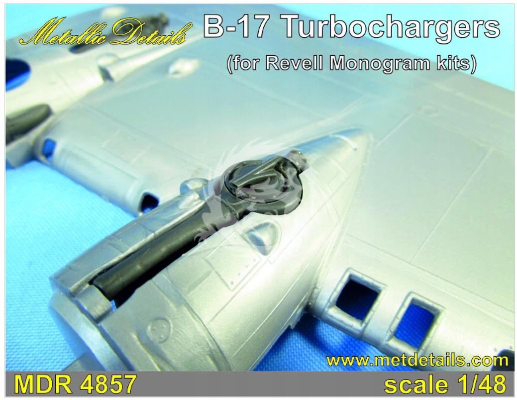 B-17. Turbodmychadla Revell Metallic Details MDR4857 v měřítku 1/48