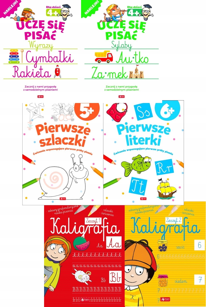 

Kaligrafia Duży Zestaw pisanie ćwiczenia zabawa