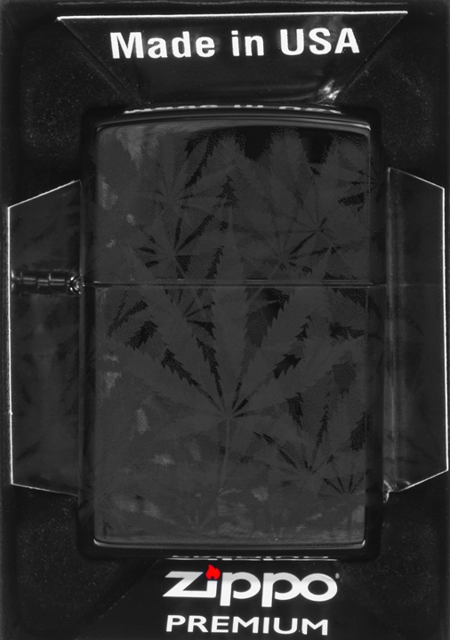 Zapalovač Zippo Cannabis Design 60006969 Větruodolný benzínový