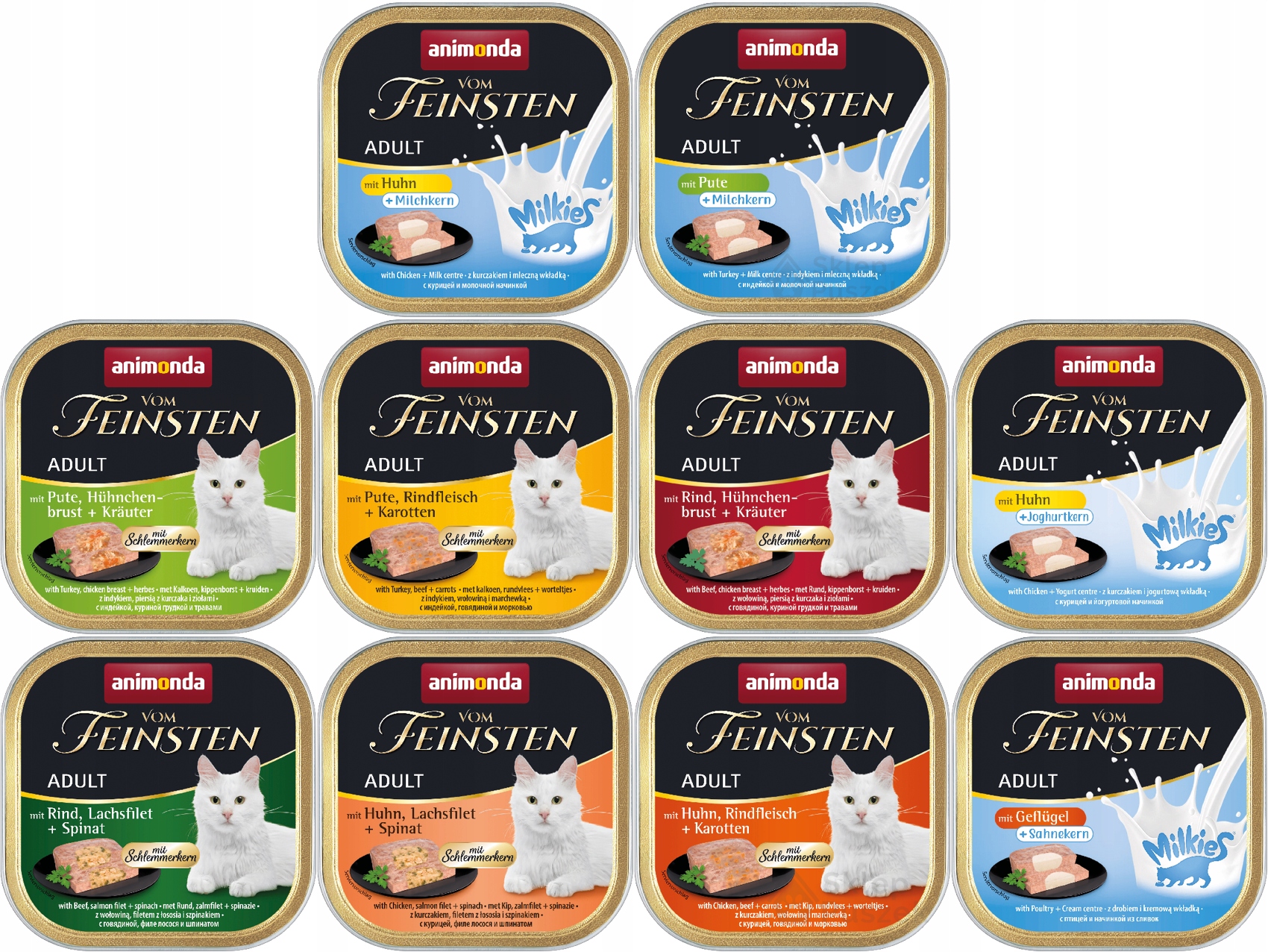 Levně Animonda Kočka vom Feinsten Milkies tácek Set 20x100g