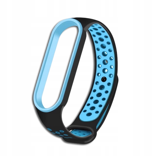 

Pasek Perforowany Do MI Band 5/6 Black Blue