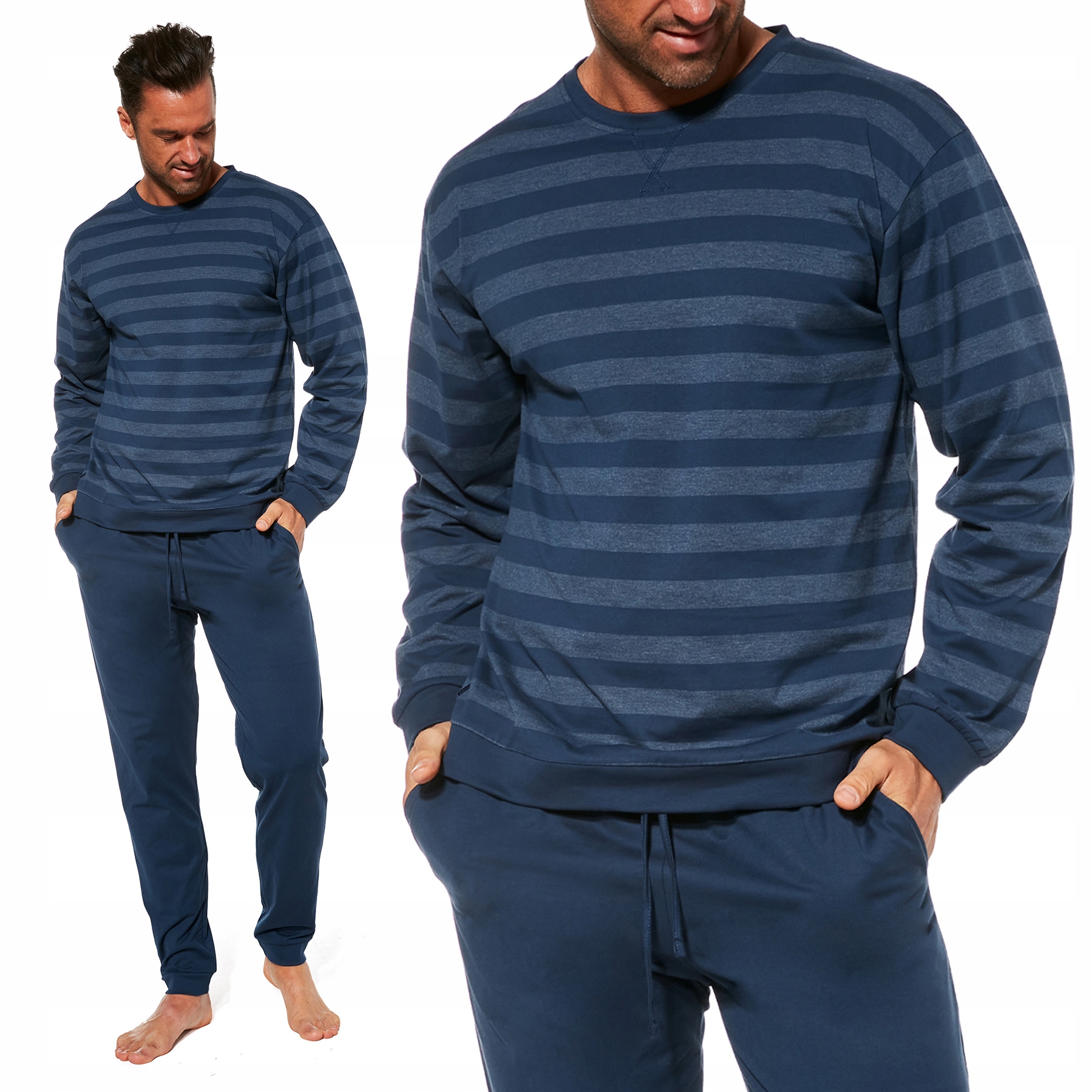 Pánské Pyžamo Cornette Loose 117/235 s proužky XXL