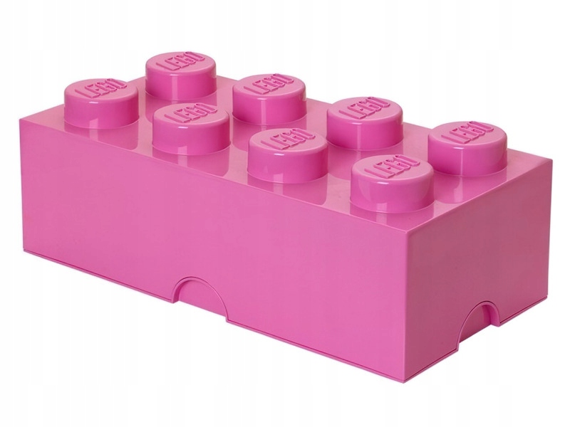 

Pojemnik na Lego klocek Brick 8 Różowy 40041739