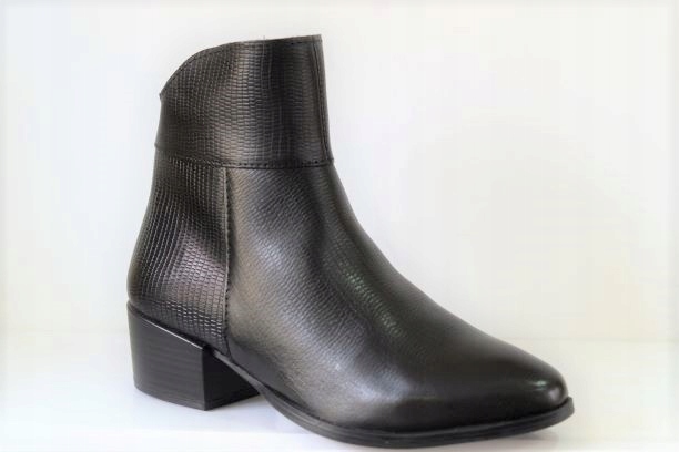 MARCO TOZZI 25361-35 BOTKI BLACK LIZARD R.38