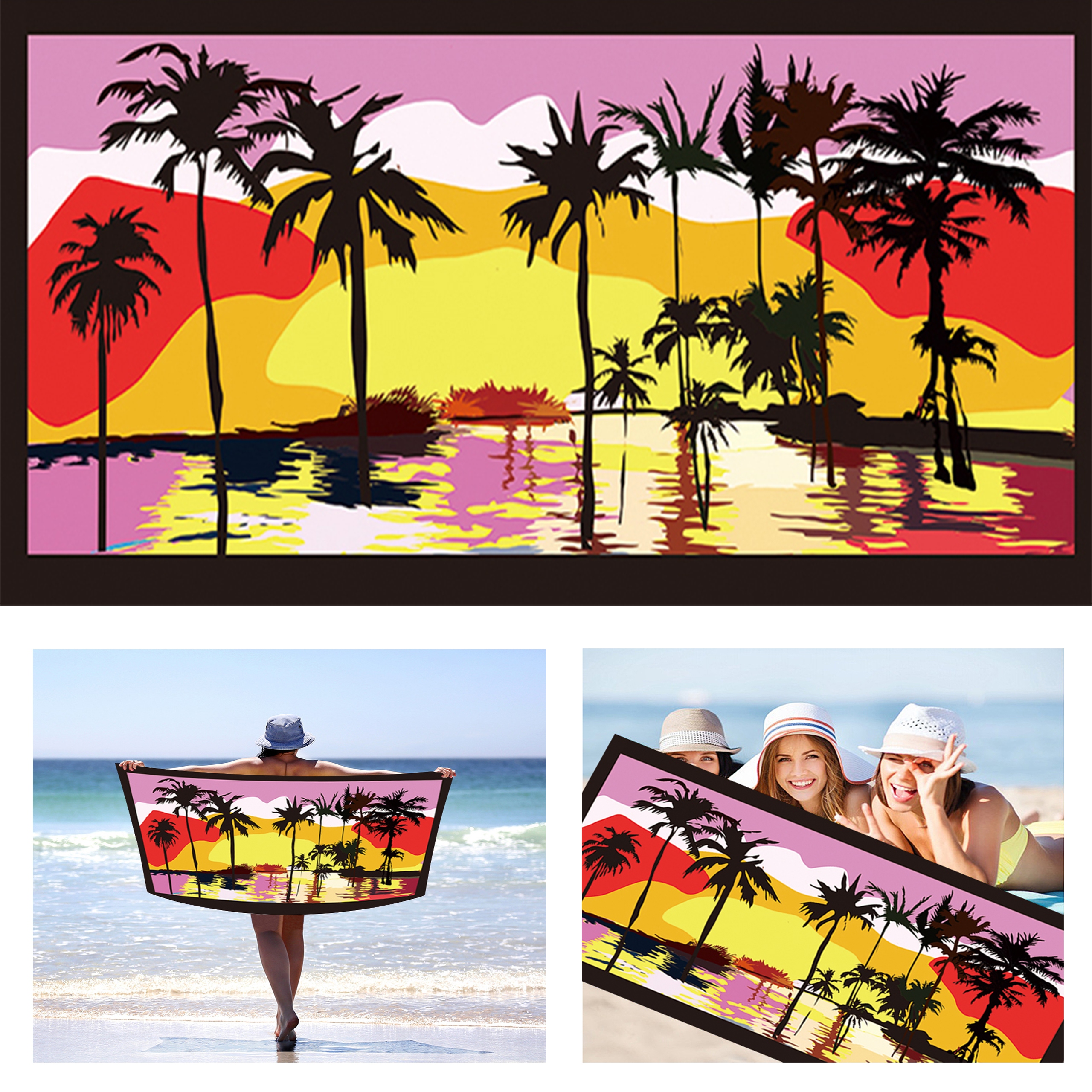 

Duży Ręcznik Plażowy Kąpielowy XXL Nowe Lato