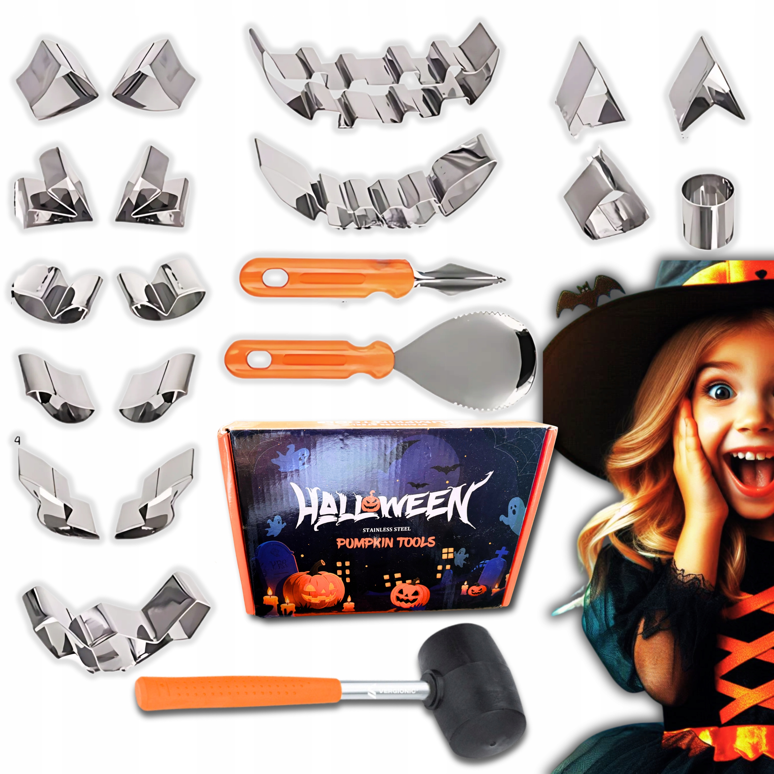 Sada Pro Vyřezávání Vzorů Tvarů Dýní, Nástroje Pro Vyřezávání A Zdobení