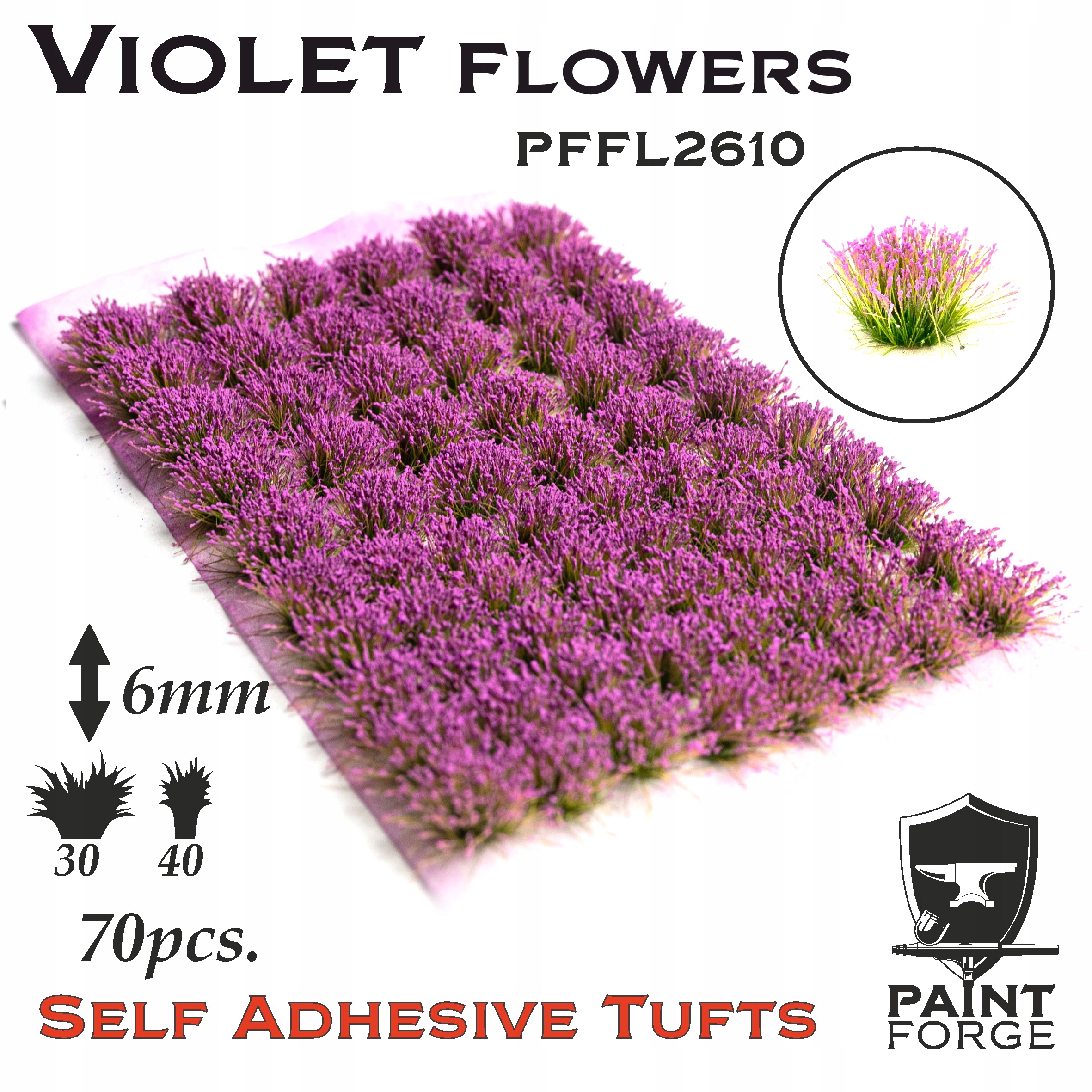 

Paint Forge Kwiaty tufty 6mm do dioram i podstawek