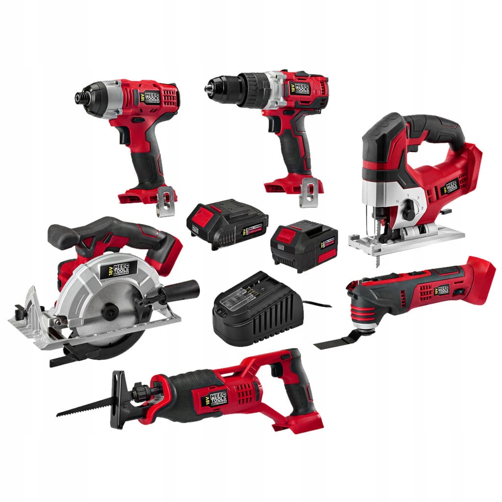 Zestaw narzędzi 9 elementów Pilarki Wkrętarka Wyżynarka Akumulator