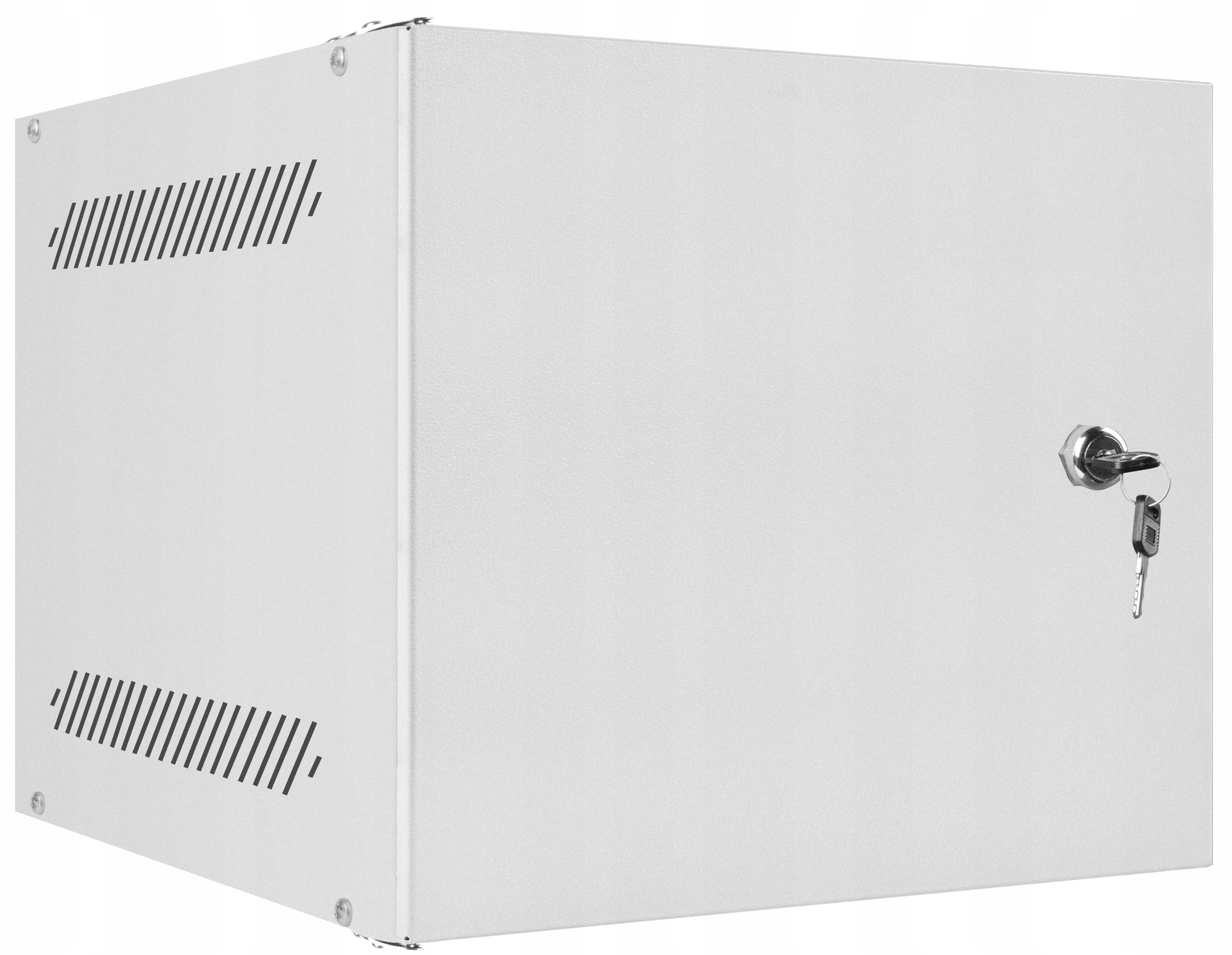 Szafa Rack 10" 4U 280x310 Szafka Serwerowa Wisząca Szara Drzwi Metalowe