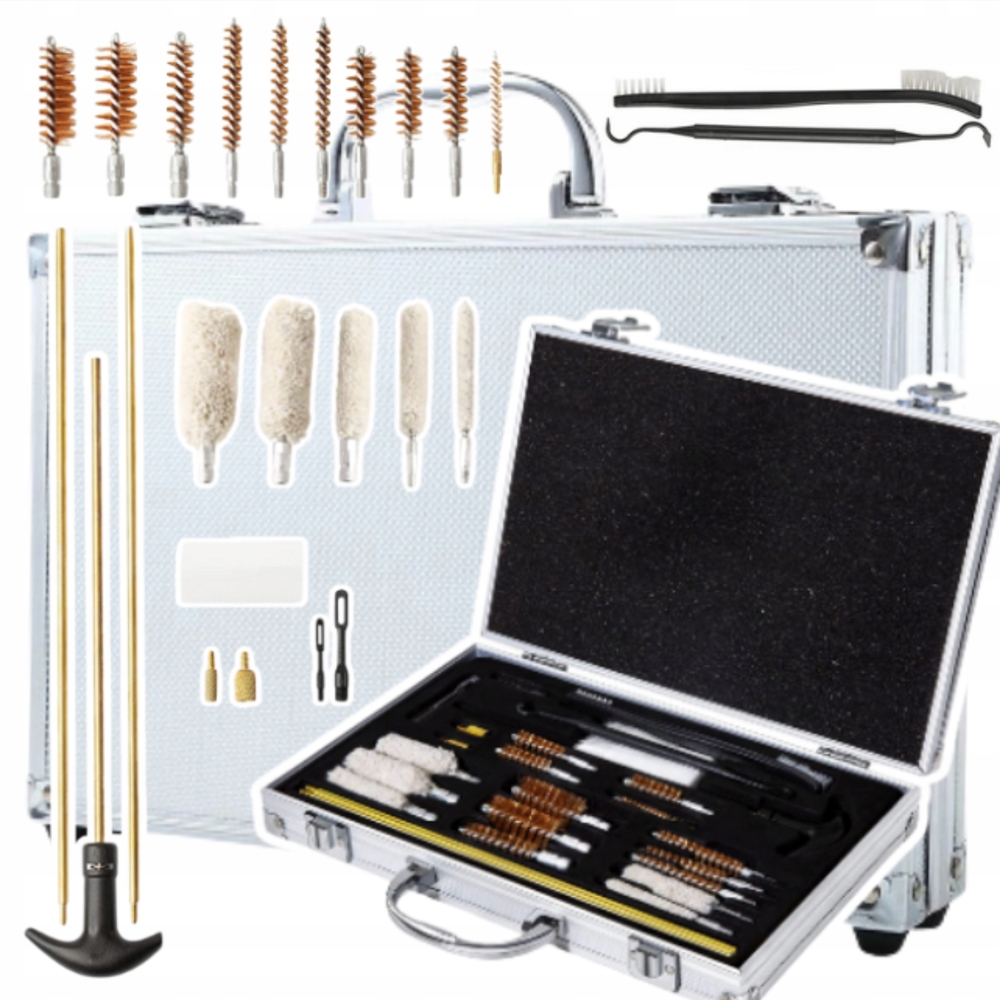 Sada na čištění zbraní v kufříku Vytěrák 28 ks