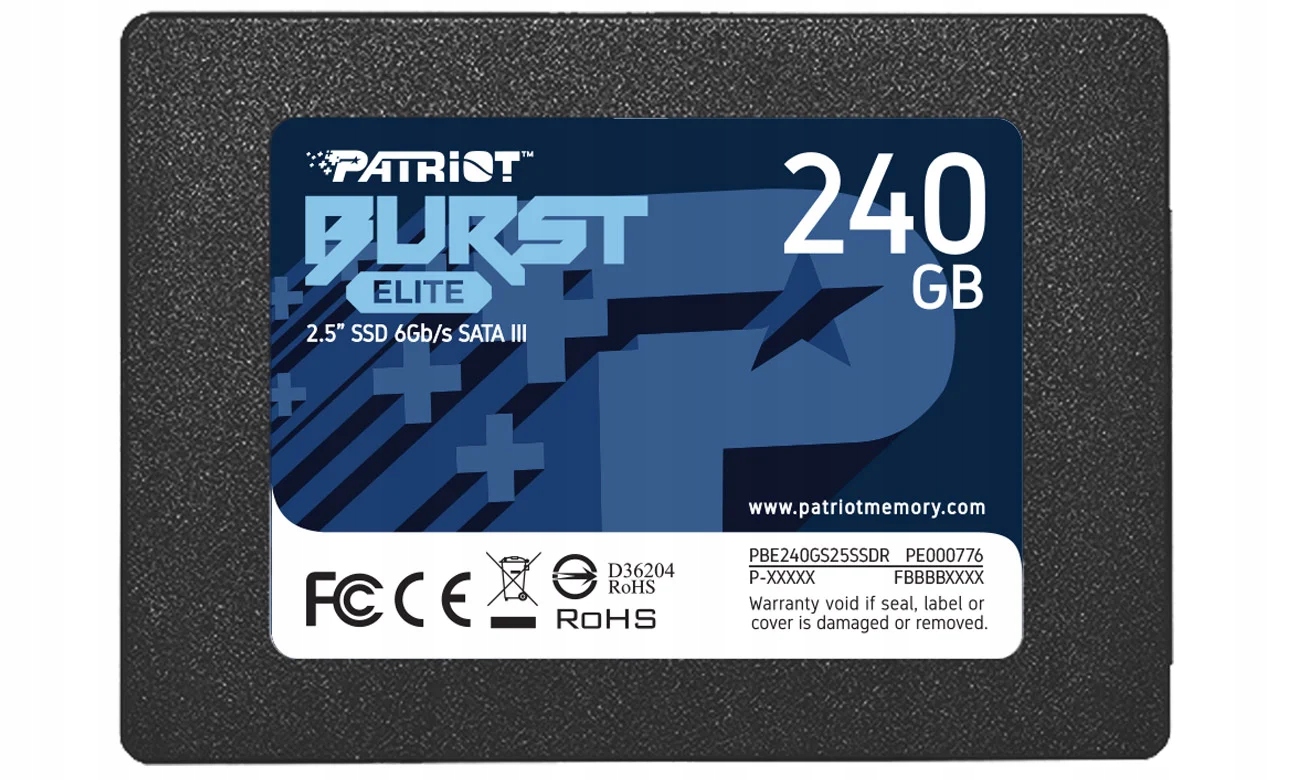 NOWY DYSK SSD PATRIOT BURST ELITE 240GB 2,5 CALA SATA3 DO LAPTOPÓW I PC