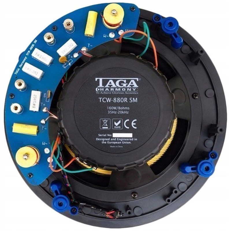 GŁOŚNIK ŚCIENNY ZABUDOWY TAGA HARMONY TCW-880R SM Model TCW-880R SM