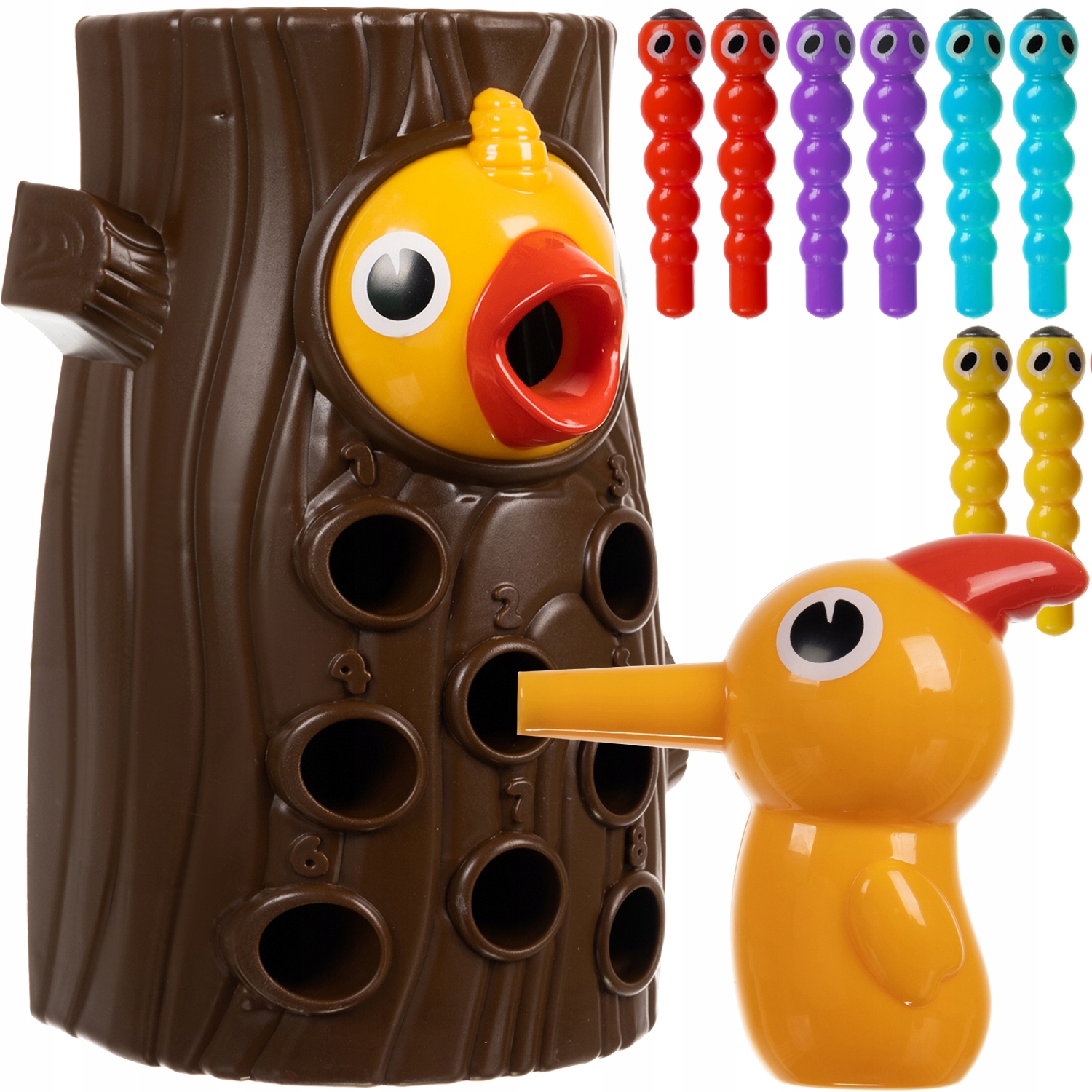 

Magnetyczny Dzięcioł i Robaczki Gra Zręcznościowa