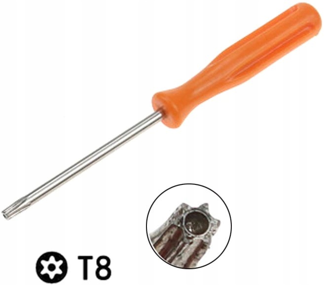 ŚRUBOKRĘT WKRĘTAK TORX T8 DZIURKA SECURITY DO PAD PADA KONTROLERA XBOX ONE