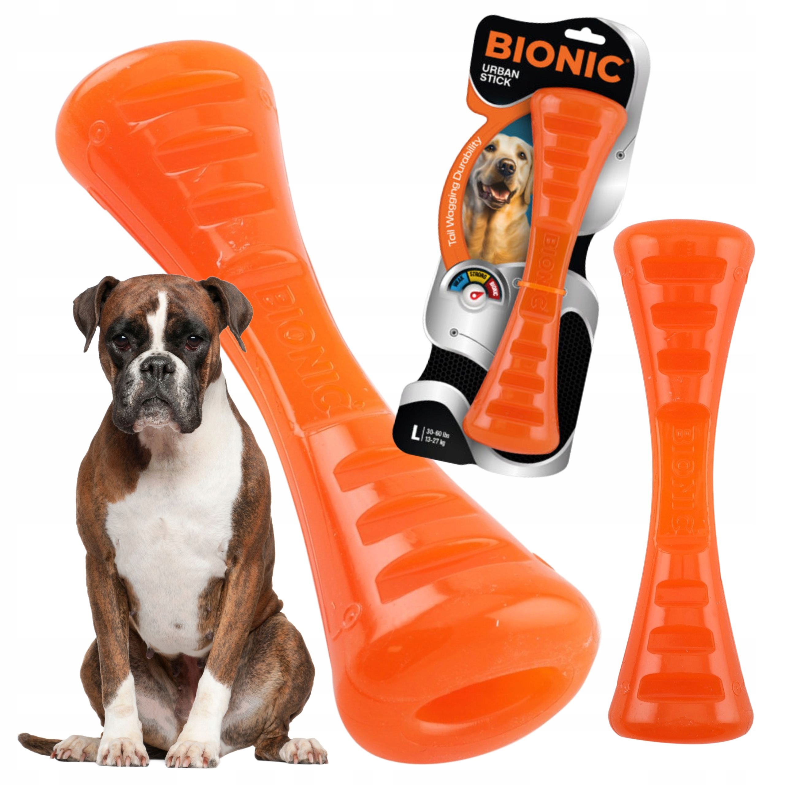 Levně Hračka pro psy silná Klacek bezpečná Odolný aport Bionic Stick L-26cm