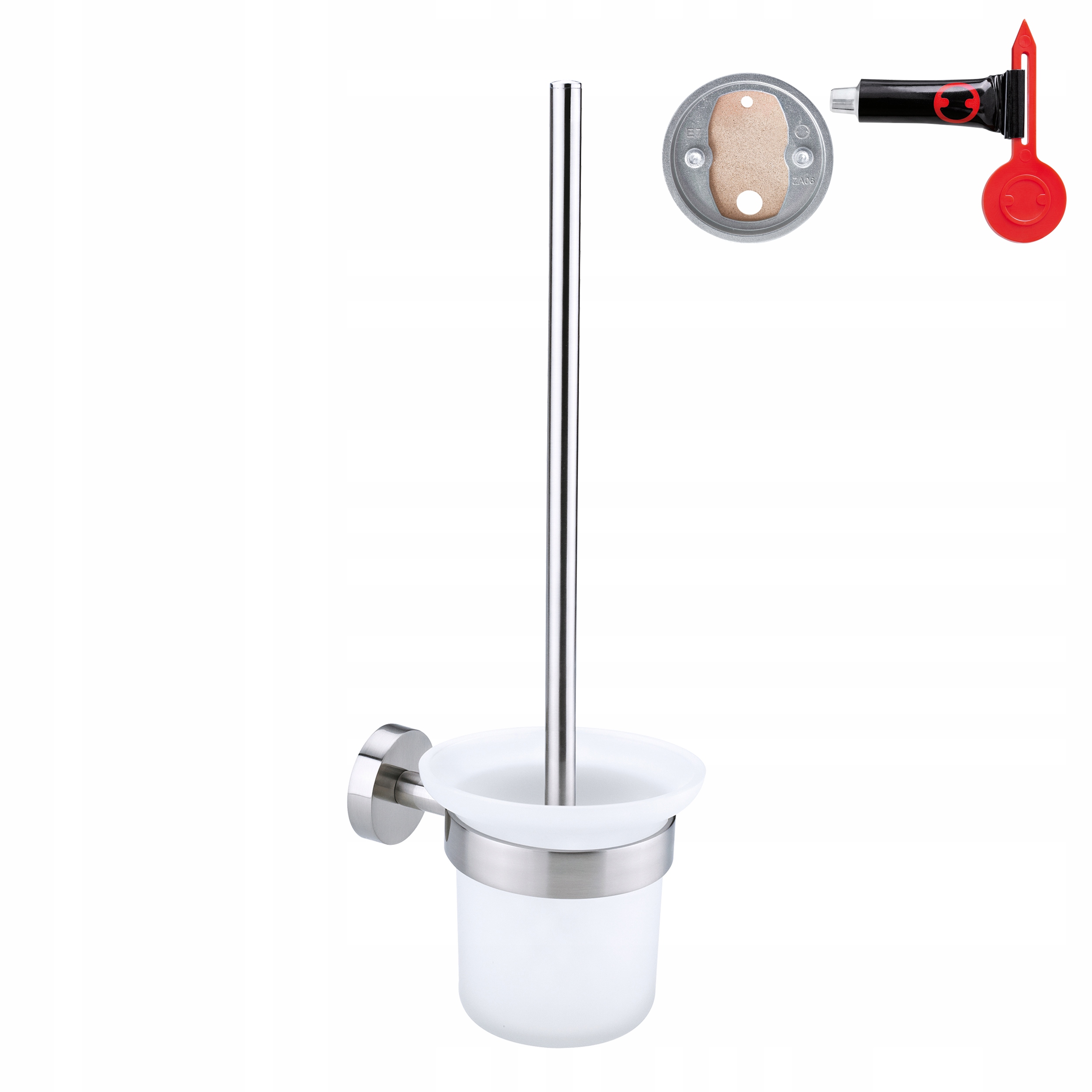 Tesa Moon Wc kartáč závěsný držák montáž bez vrtání kov chrom