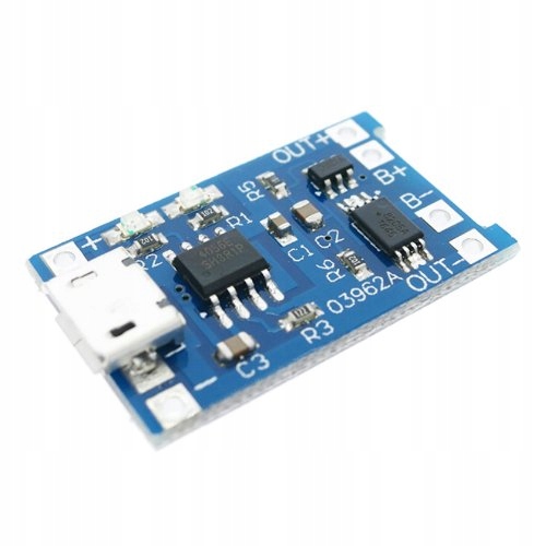 

Moduł ładowarka Li-ion TP4056 z kontrolą ładowania