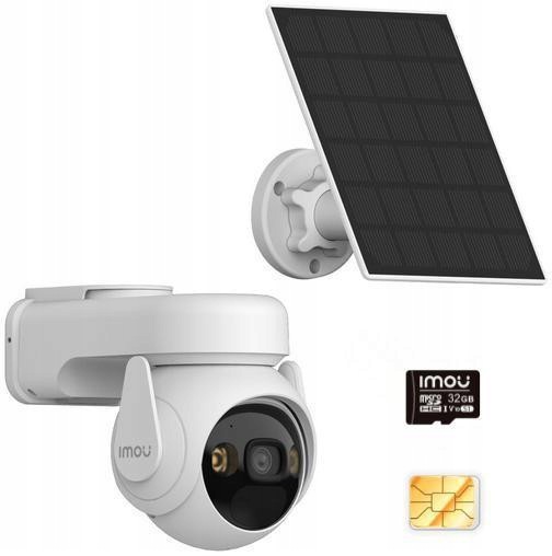 Ip kamera Imou Aov Pt Kit s solárnym panelom, pamäťovou kartou 32 Gb a Sim kartou