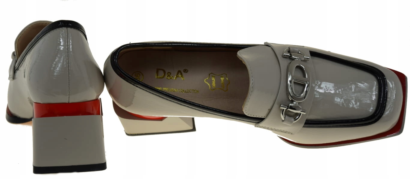 ELEGANCKIE PÓŁBUTY S.BARSKI MR38-905 SZARE WYGODA & STYL HIT SEZONU R.36 Długość wkładki 23 cm