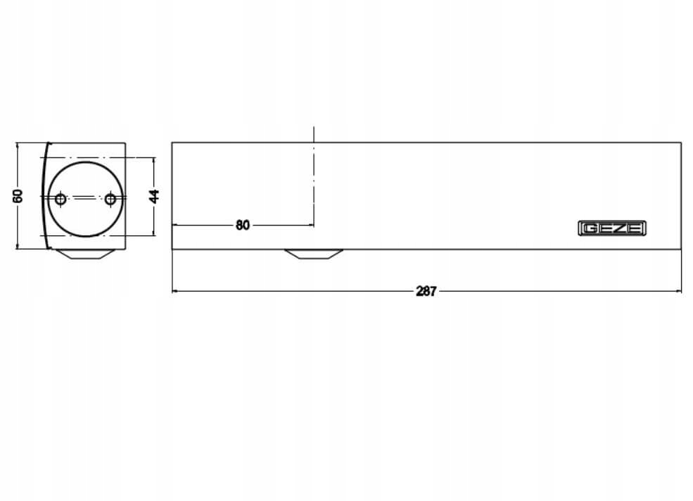 Samozamykacz GEZE TS 4000 z blokadą wł/wył czarny Maksymalna szerokość drzwi 140 cm