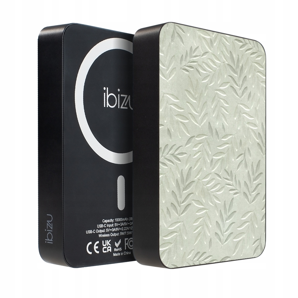 Powerbank Ibizu MagPower 10k MagSafe, 10 000 mAh, Ślad oliwki