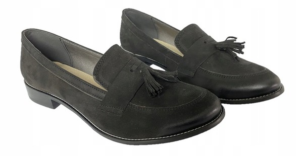 

UNI-87 Stylowe Mokasyny Z Frędzlami Skóra Nat