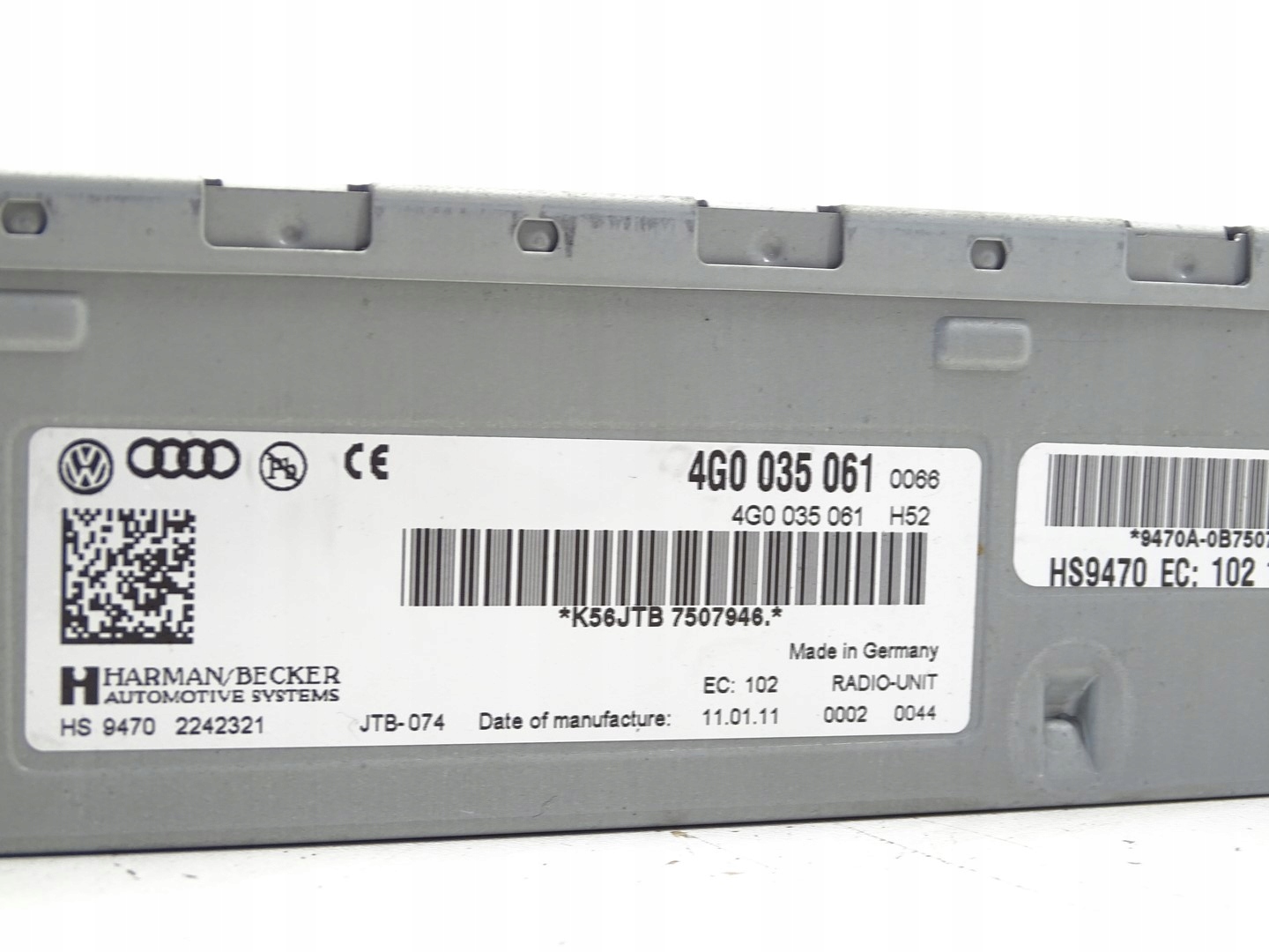 modulo TUNER della radio NAVIGACJI AUDI A6 C7 4G A7 4G0035061