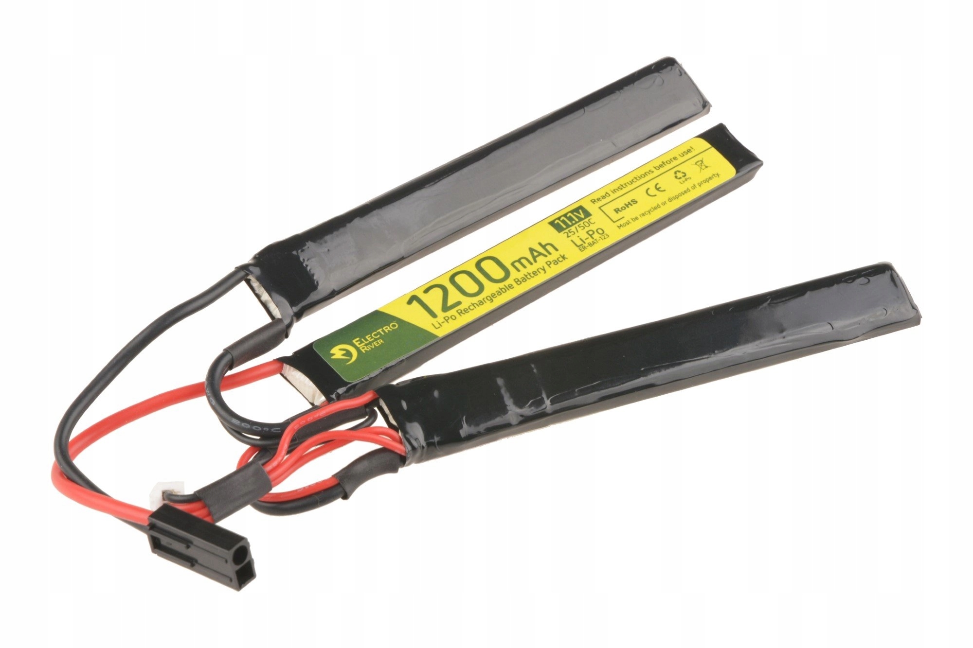 Akumulator Bateria LiPo Li-Po 11,1v 1200mAh Ak M4 Ar G36 MP5 Aug Pakiet