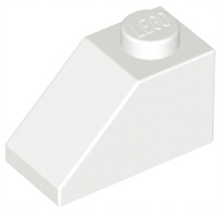 

Lego 3040 Biały 2x1 skos Nowy 1szt