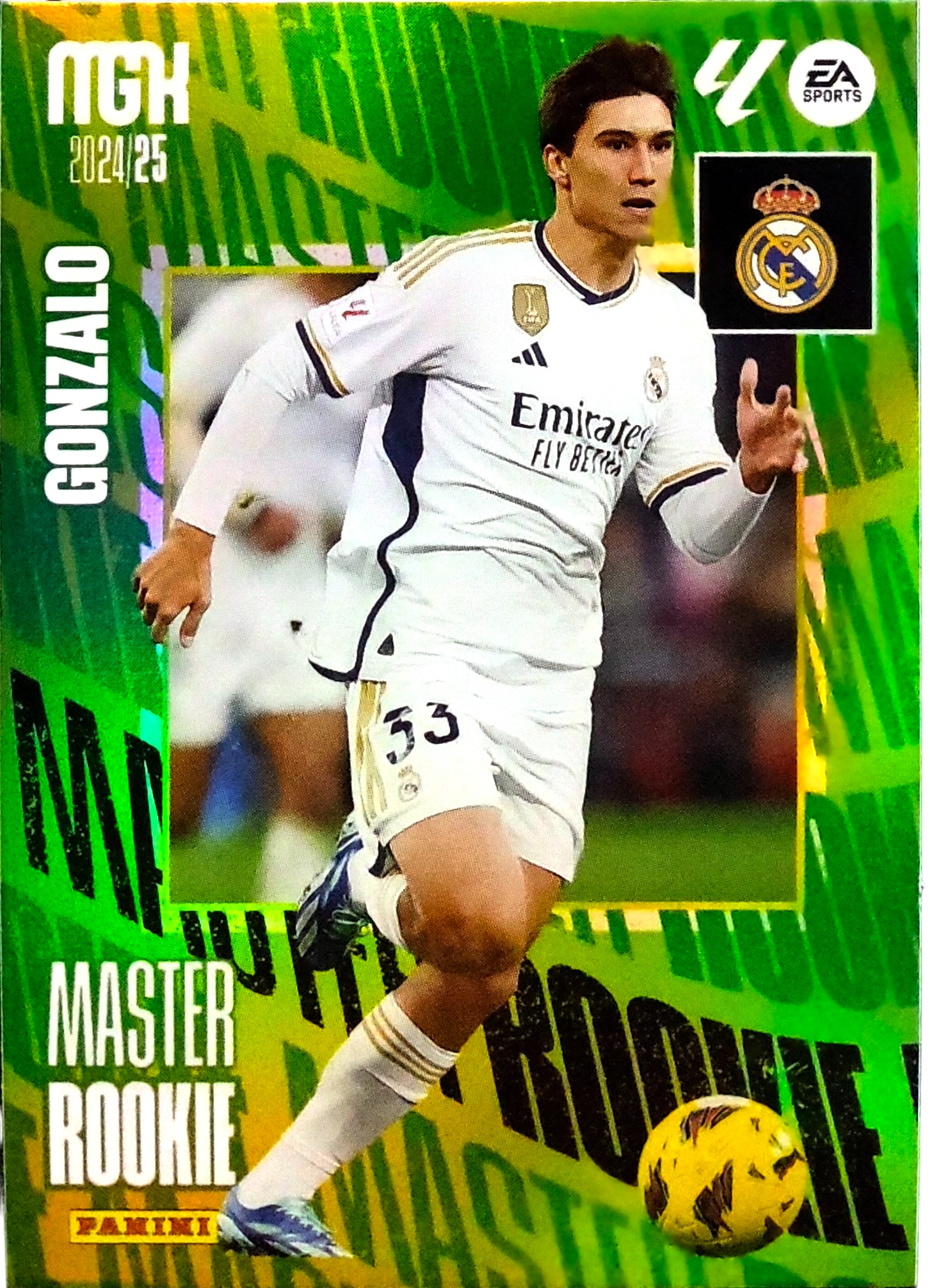 Panini Megacracks 2024-2025 Master Rookie 412 Gonzalo Real Madryt