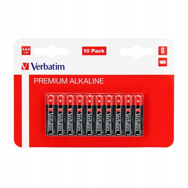 

Bateria alkaliczna Verbatim, Aaa, blistr, 10szt
