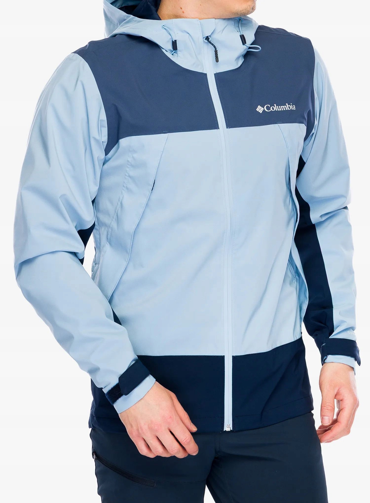 Nepromokavá bunda Columbia Boulder Falls Jacket ripple blue/navy XXL