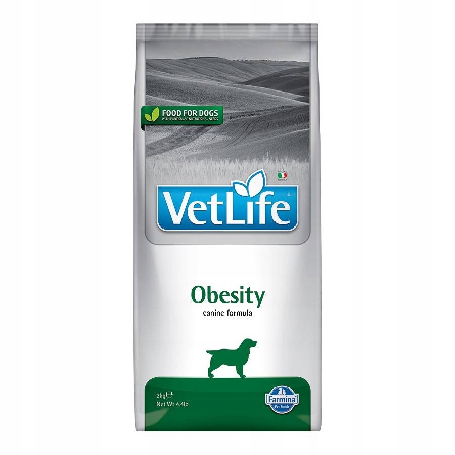 Levně Farmina Vet Life Obesity Dog 2kg Suché Krmivo pro psa s nadváhou