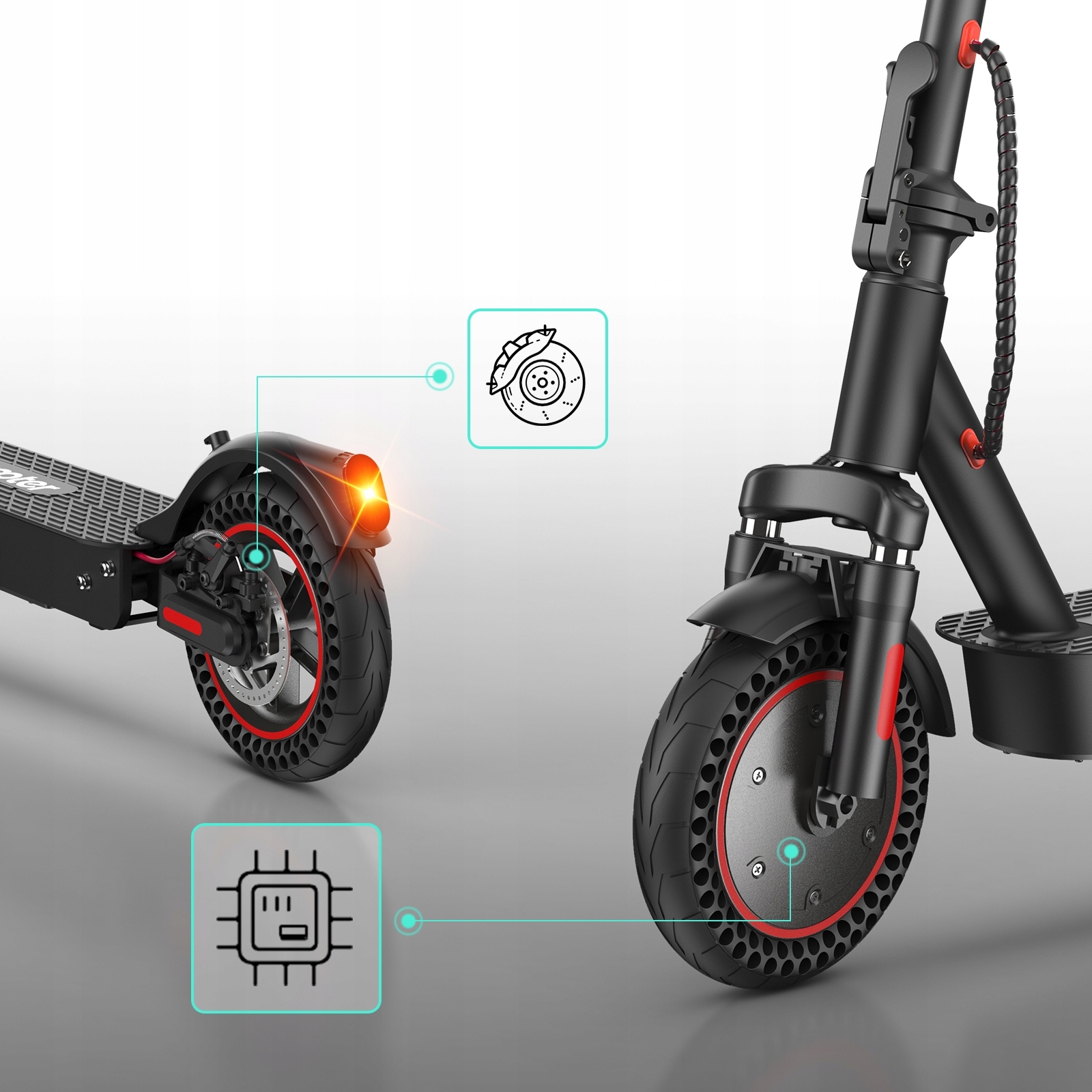 Electric Scooter iScooter i9MAX 500W 35km/h Maximum Speed 30 km/h